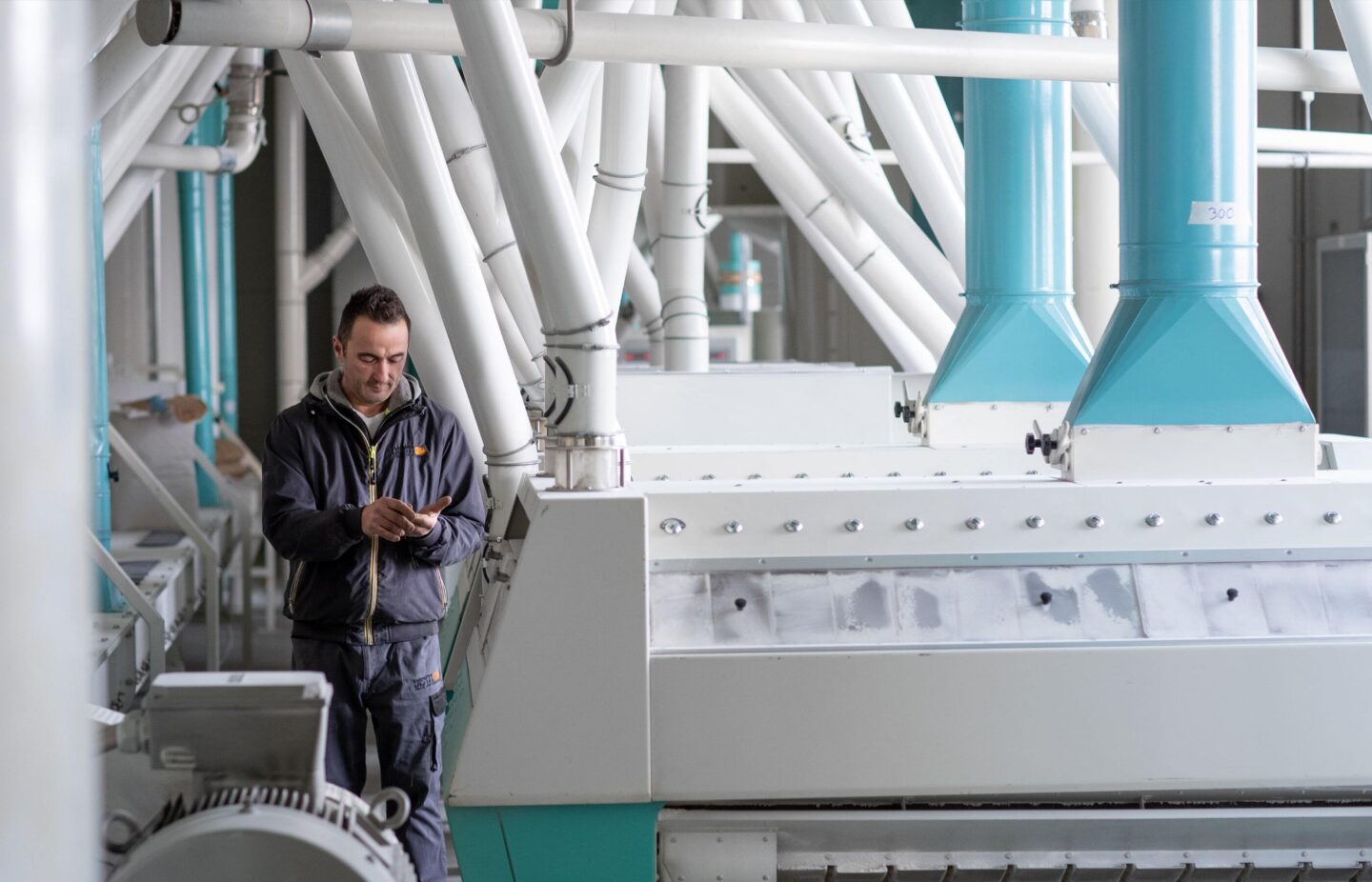 Alan nello stabilimento di Molino Denti